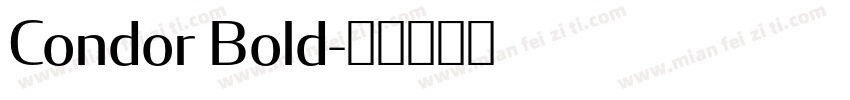 Condor Bold字体转换